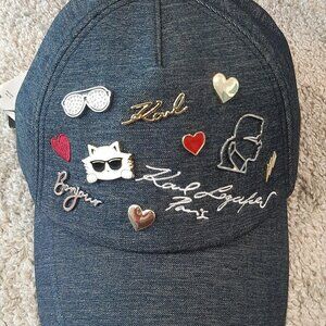 CATE PINS Denim BASEBALL CAP